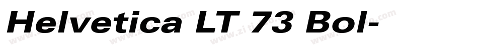 Helvetica LT 73 Bol字体转换